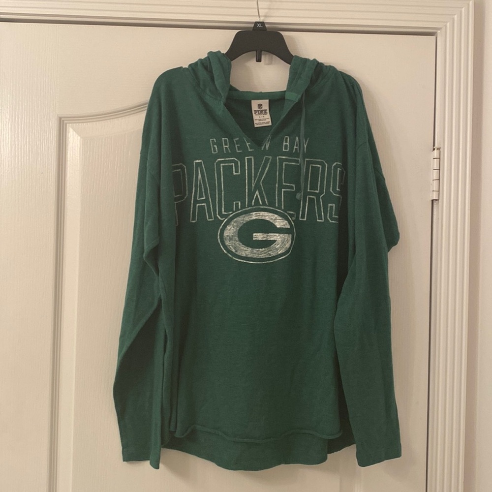 greenbay packers hoodie size l